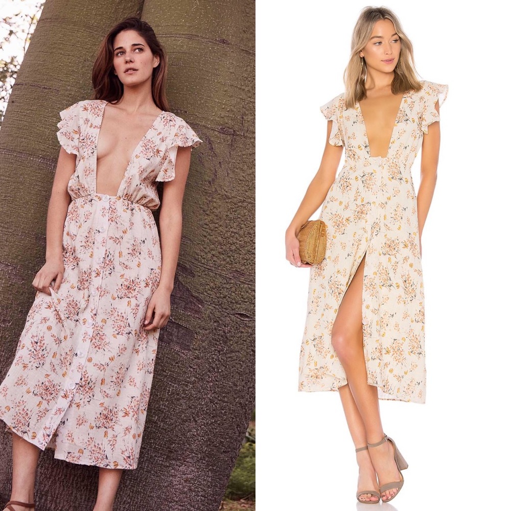 NWT Rachel Pally Cathleen Butterfly Midi Dress